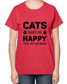 Cats Make Me Style 40# - cats-  Ladies T-Shirt