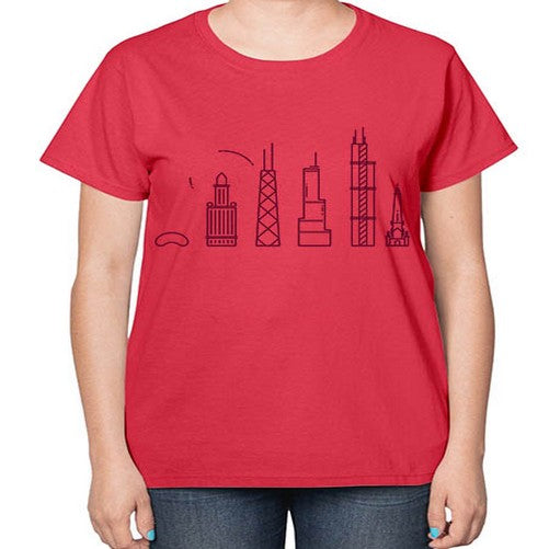 Chicago 570# - cities-  Ladies T-Shirt