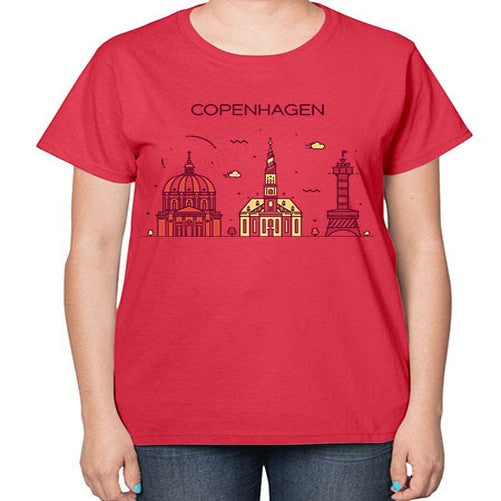 Copenhagen 625# - cities-  Ladies T-Shirt