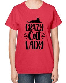 Crazy Cat Lady Style 92# - cats-  Ladies T-Shirt