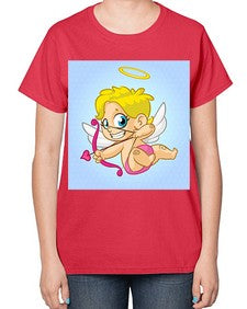 Cupid 79# - cartoon general-  Ladies T-Shirt