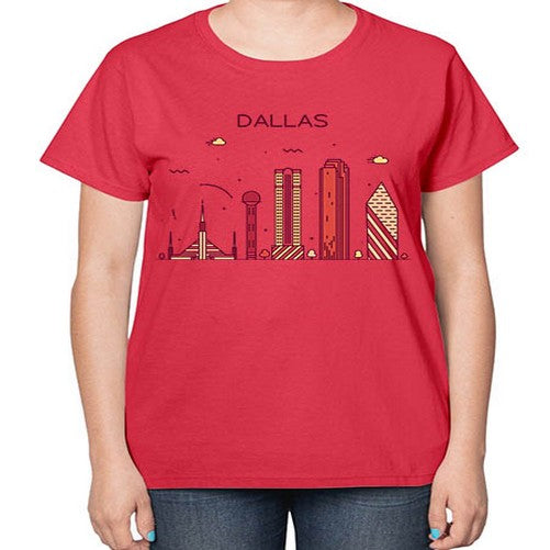 Dallas 646# - cities-  Ladies T-Shirt