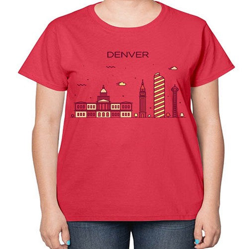 Denver 661# - cities-  Ladies T-Shirt