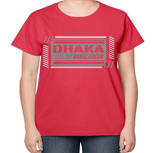 Dhaka 668# - cities-  Ladies T-Shirt