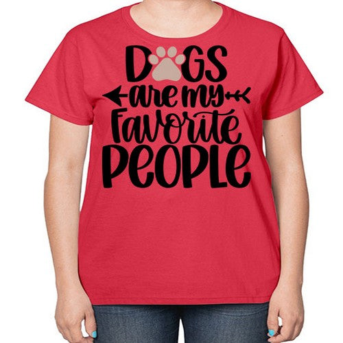 Dogs Are My Favorite People Style 22# - dogs-  Ladies T-Shirt
