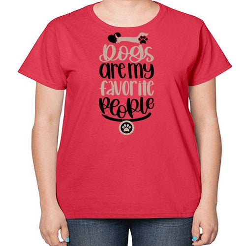 Dogs Are My Favorite People Style 23# - dogs-  Ladies T-Shirt