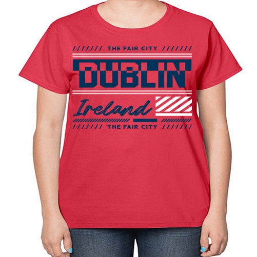 Dublin 693# - cities-  Ladies T-Shirt
