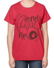 Fly 125# - cartoon general-  Ladies T-Shirt