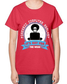 Forensic computer analyst 46# - computer-  Ladies T-Shirt