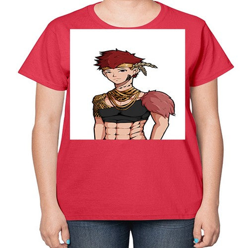 Forest tribal boy 67# - anime-  Ladies T-Shirt