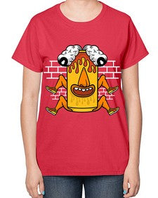 Fuck the weekend 128# - cartoon general-  Ladies T-Shirt