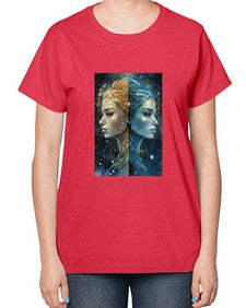 Gemini 56# - gemini-  Ladies T-Shirt