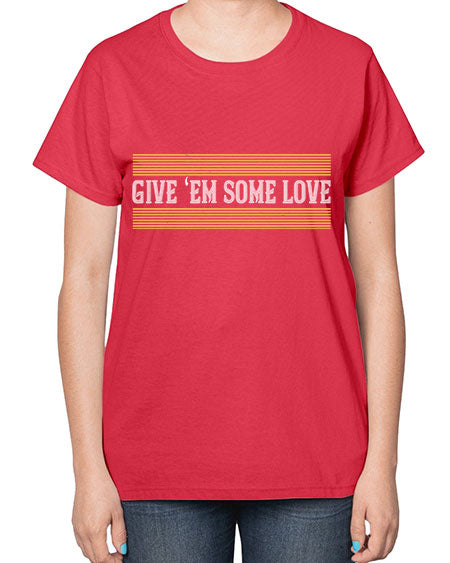 Give ‘em some love 2258# - badminton-  Ladies T-Shirt