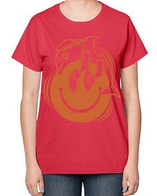 Give smile get hugs 131# - cartoon general-  Ladies T-Shirt