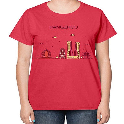 Hangzhou 811# - cities-  Ladies T-Shirt