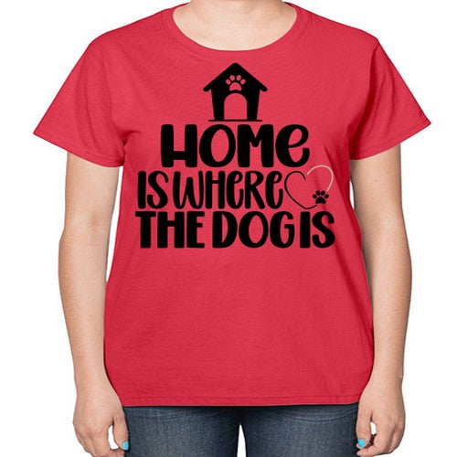Home Is Where The Dogis Style 20# - dogs-  Ladies T-Shirt