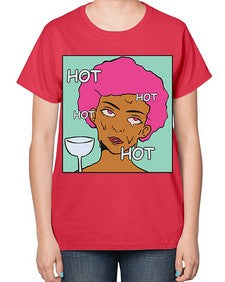 Hot 536# - art pop art-  Ladies T-Shirt
