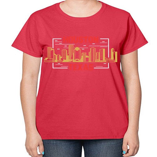 Houston 910# - cities-  Ladies T-Shirt
