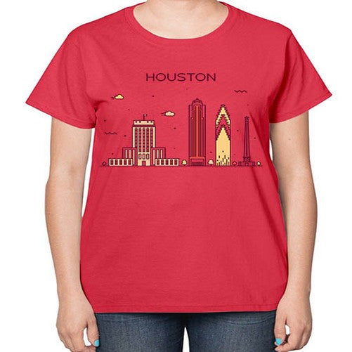 Houston 911# - cities-  Ladies T-Shirt