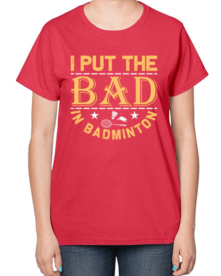 I 1056# - badminton-  Ladies T-Shirt