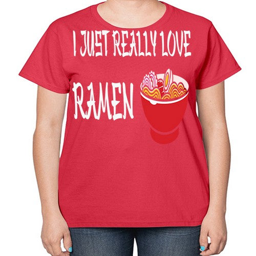 I Just Love Ramen Japanese Anime 238# - anime-  Ladies T-Shirt