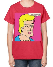 I Look Handsome 574# - art pop art-  Ladies T-Shirt