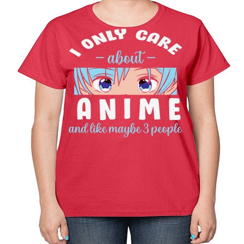 I Only Like People Anime Japanese 241# - anime-  Ladies T-Shirt