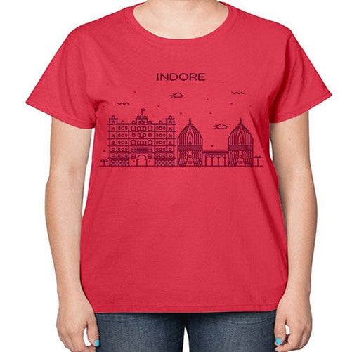 Indore 951# - cities-  Ladies T-Shirt