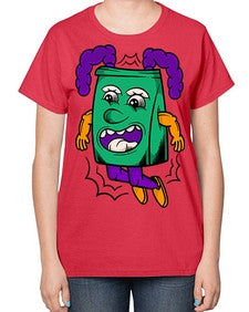 Jumping pouch 146# - cartoon general-  Ladies T-Shirt