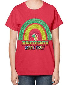 Juneteenth Vibes Only 5# - black juneteenth-  Ladies T-Shirt