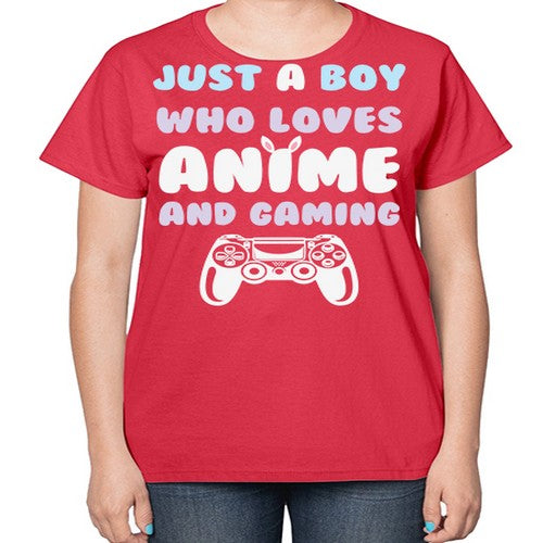 Just A Boy Who Loves 261# - anime-  Ladies T-Shirt