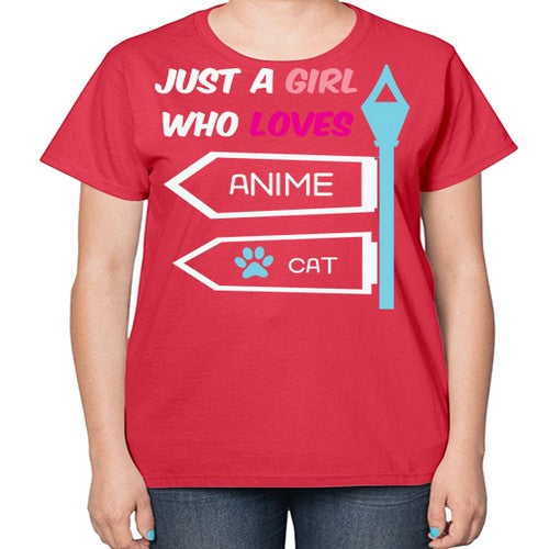 Just A Girl Who Loves Anime 264# - anime-  Ladies T-Shirt