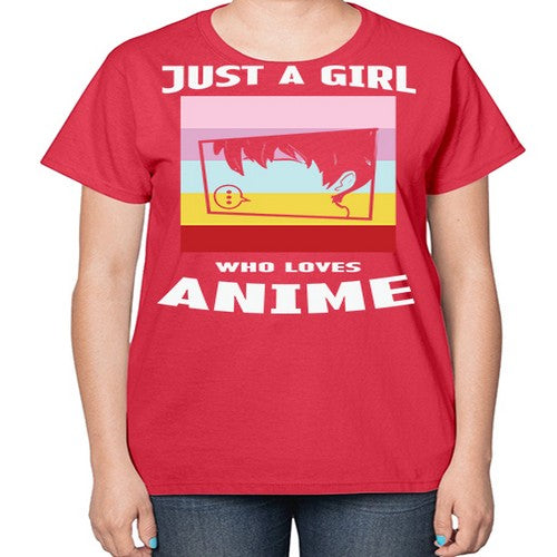 Just A Girl Who Loves Anime 265# - anime-  Ladies T-Shirt