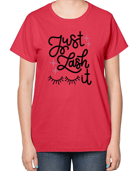 Just Lash It Style 76# -makeup  Ladies T-Shirt