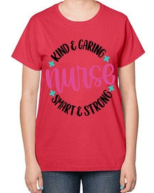 Kind Caring Nurse Style Style 1033# - nurse-  Ladies T-Shirt