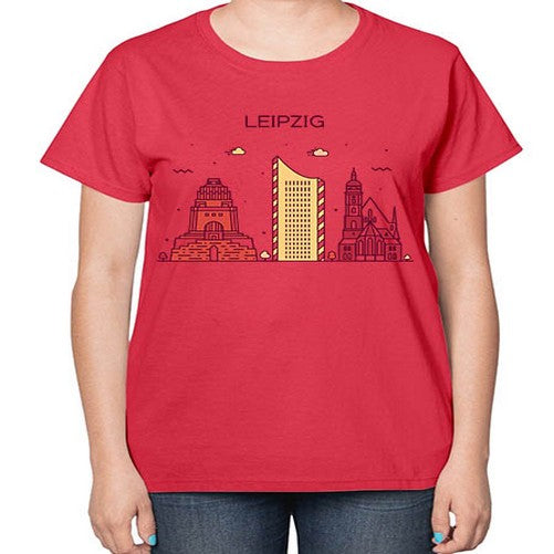 Leipzig 1128# - cities-  Ladies T-Shirt