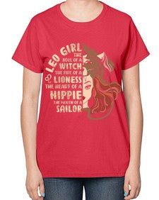 Leo girl 289# - leo-  Ladies T-Shirt