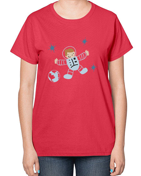 Littlespaceman 16# - space-  Ladies T-Shirt