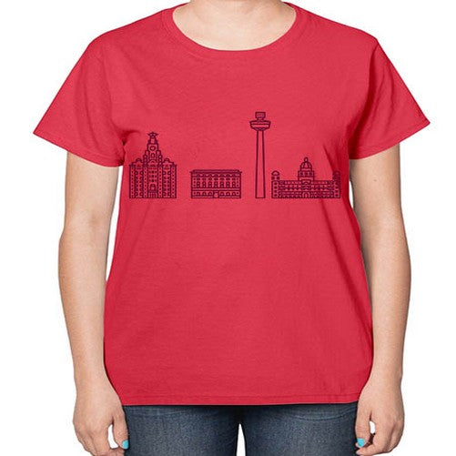 Liverpool 1151# - cities-  Ladies T-Shirt