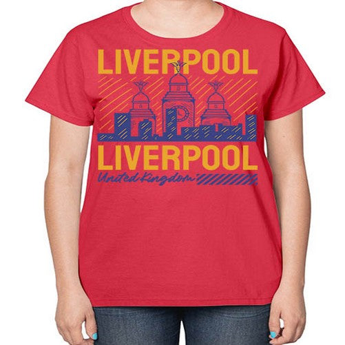 Liverpool 1152# - cities-  Ladies T-Shirt
