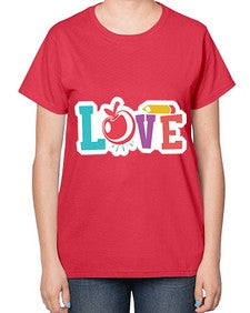 Love 1068# - teacher-  Ladies T-Shirt