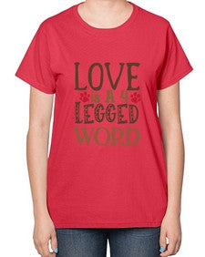 Love is A Legged Word Style 20# - cats-  Ladies T-Shirt