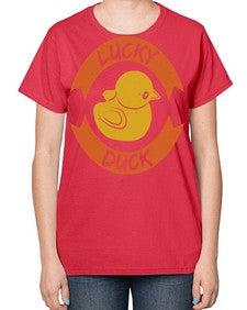Lucky Duck Style 27# - ducks-  Ladies T-Shirt