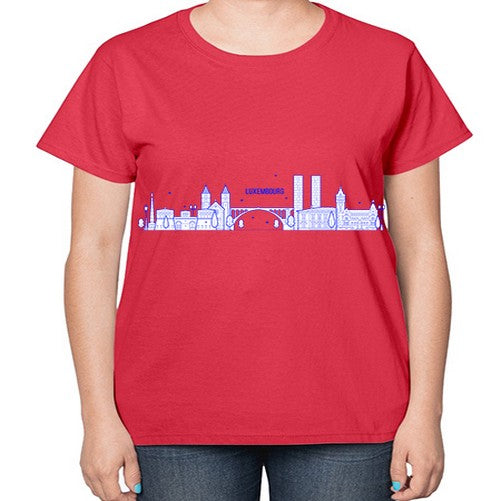 Luxembourg 1192# - cities-  Ladies T-Shirt