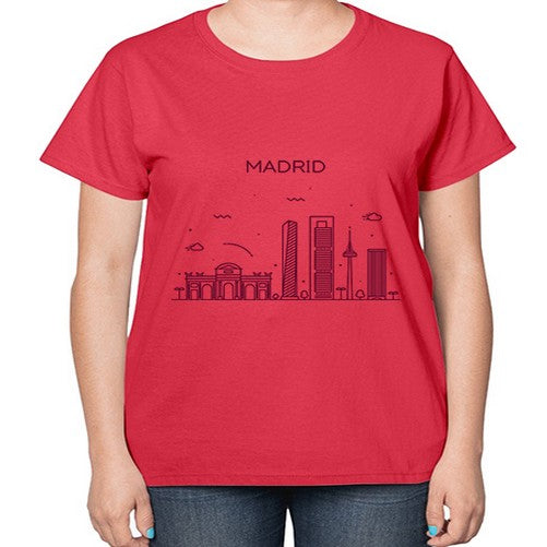 Madrid 1202# - cities-  Ladies T-Shirt