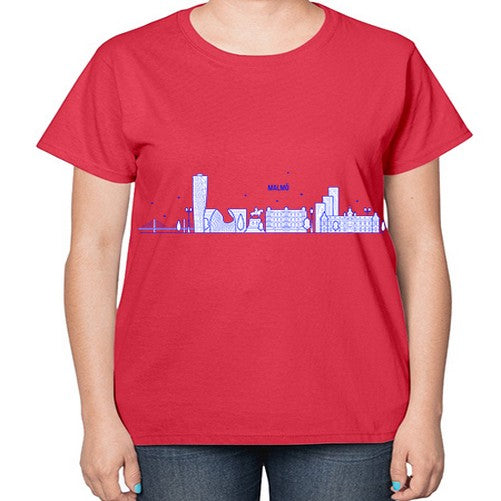 Malmo 1221# - cities-  Ladies T-Shirt