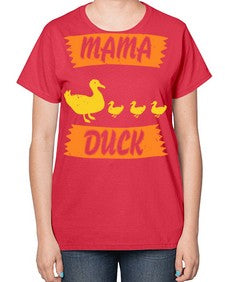 Mama Duck Style 26# - ducks-  Ladies T-Shirt