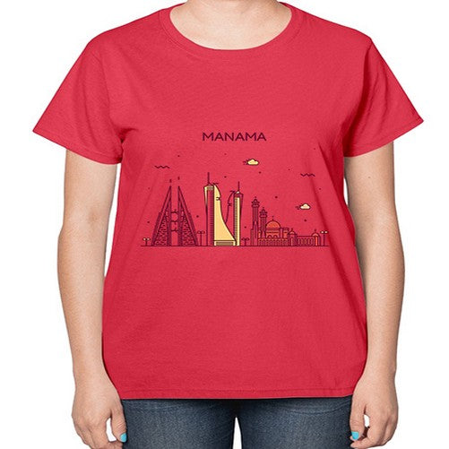 Manama 1225# - cities-  Ladies T-Shirt