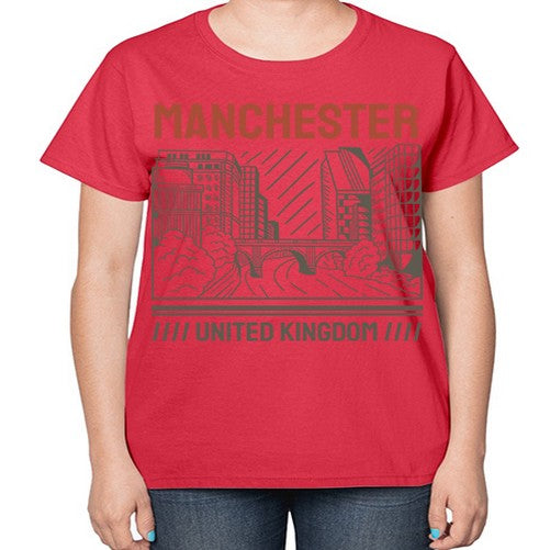 Manchester 1228# - cities-  Ladies T-Shirt