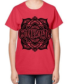 Mandala Courage 759# - mandala-  Ladies T-Shirt